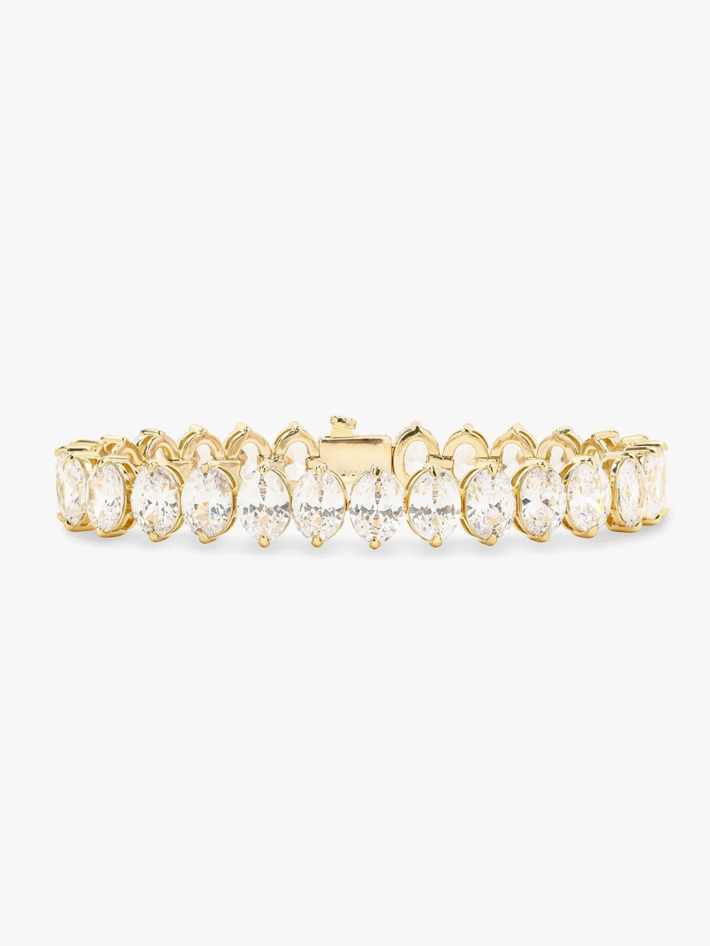 Melinda Maria Gold Diamondette Marquise Link Bracelet-  6mm